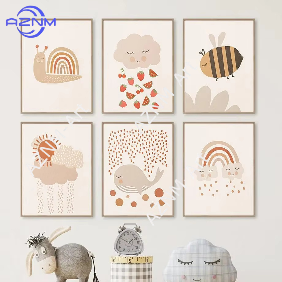 Baby Nursery Prints - 1pc Nursery Wall Art Canvas Baby