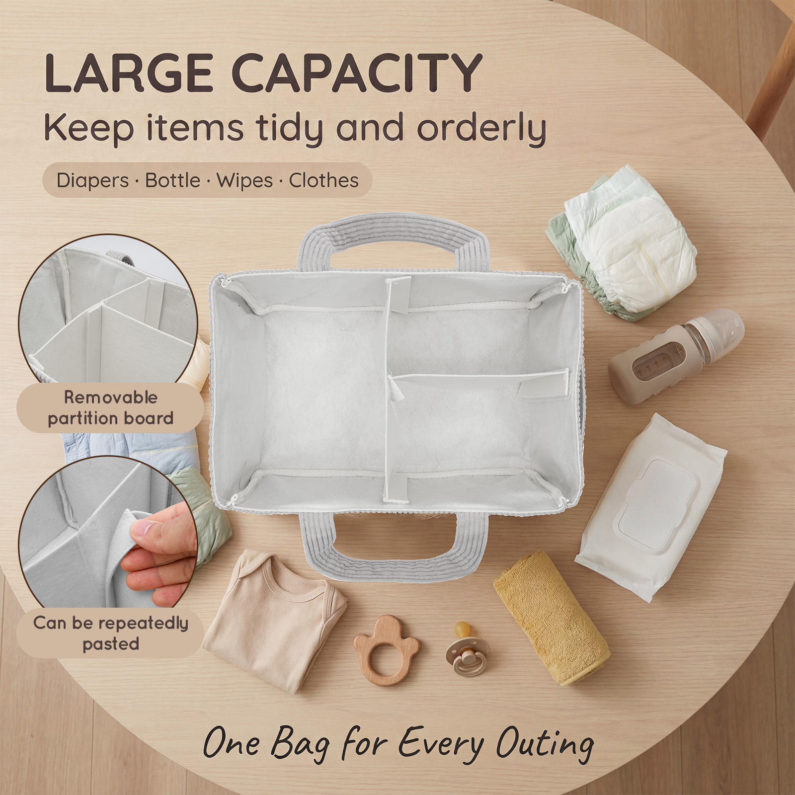 Portable Baby Diaper Caddy Org - Diaper Caddy Organizer recensie en prijs