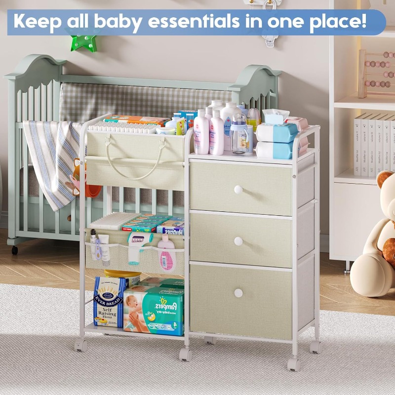 Large Capacity Baby Diaper Org - Baby Nursery Utility Cart recensie en prijs