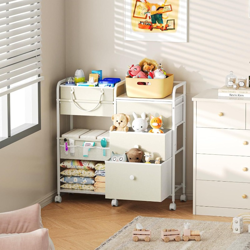 Large Capacity Baby Diaper Org - Baby Nursery Utility Cart recensie en prijs