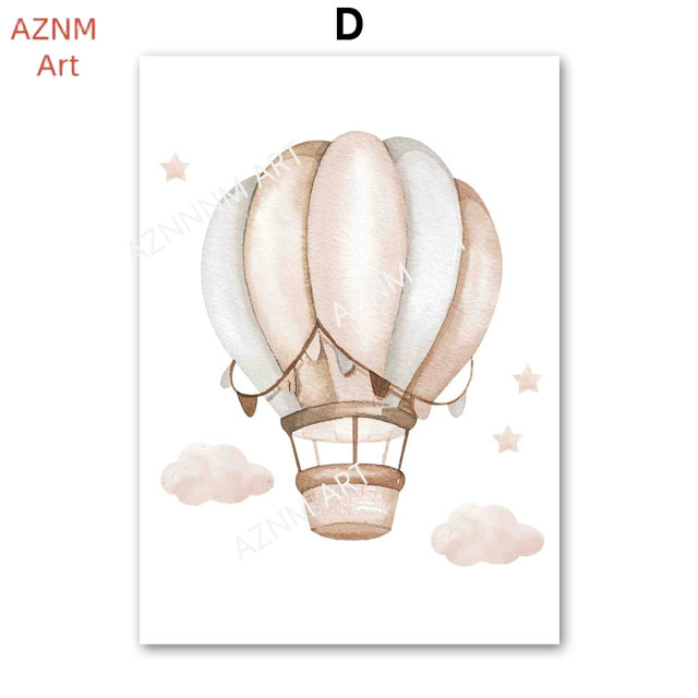 Elephant Balloon Rainbow Moon  - Baby Nursery Prints recensie en prijs
