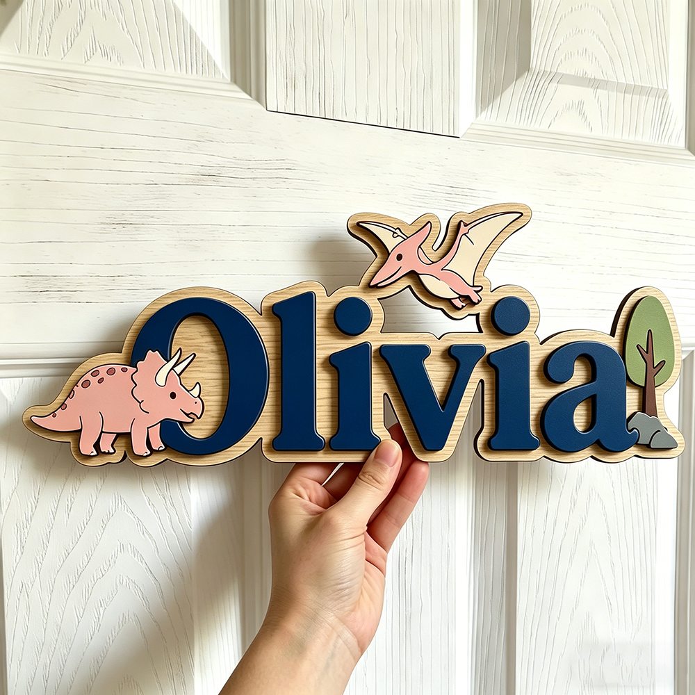 Personalized Dinosaur Name Sig - Baby Nursery Name recensie en prijs