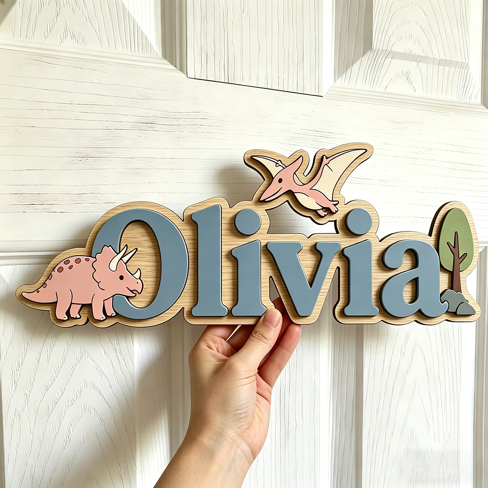 Personalized Dinosaur Name Sig - Baby Nursery Name recensie en prijs