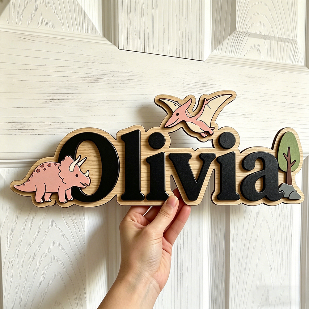Personalized Dinosaur Name Sig - Baby Nursery Name recensie en prijs