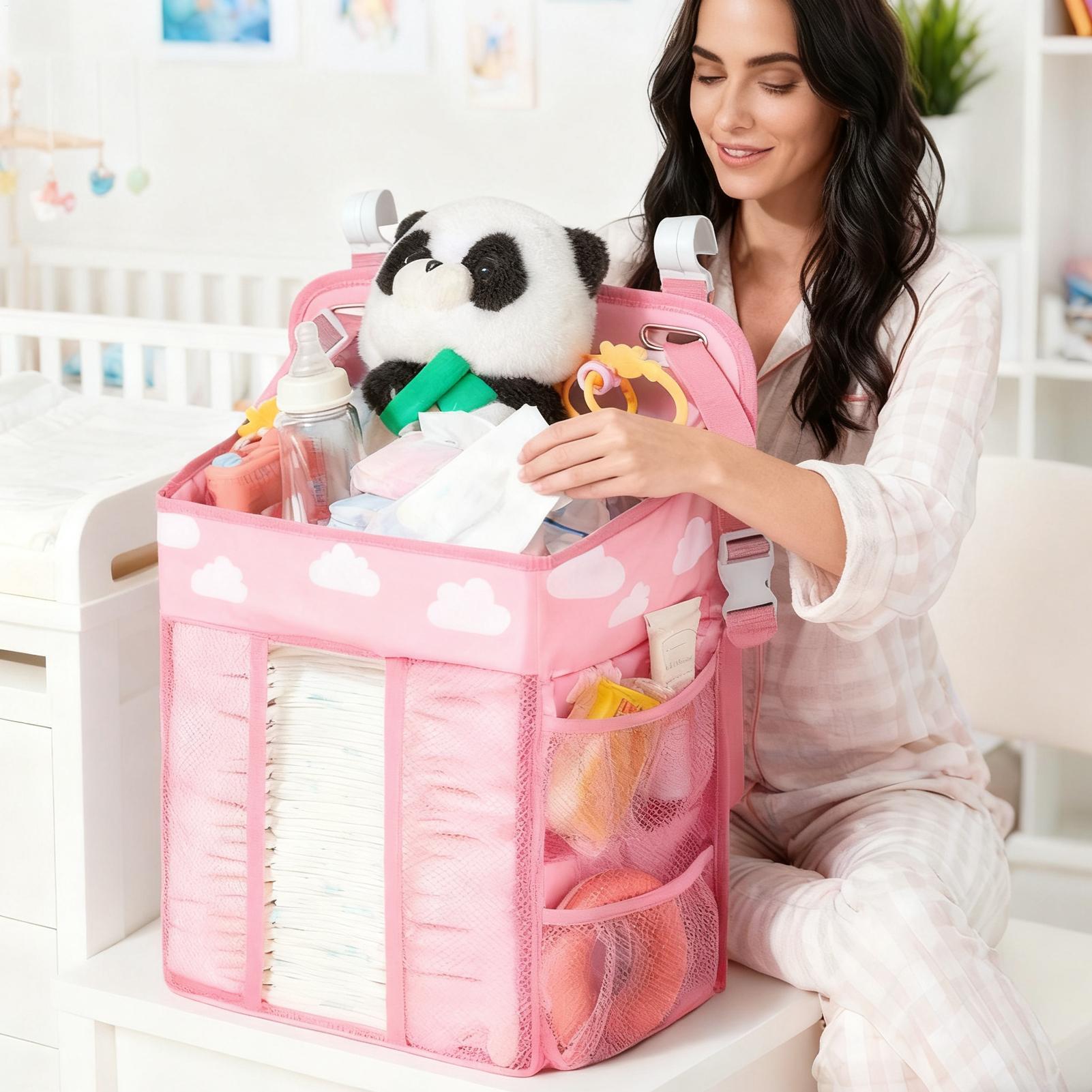 Crib Diaper Organizer Waterpro - Baby Nursery Storage recensie en prijs