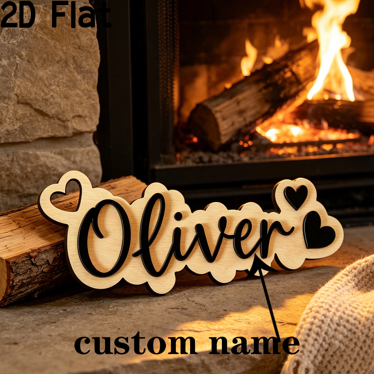 1Pc Custom Love Decor Wooden A - Baby Nursery Name recensie en prijs
