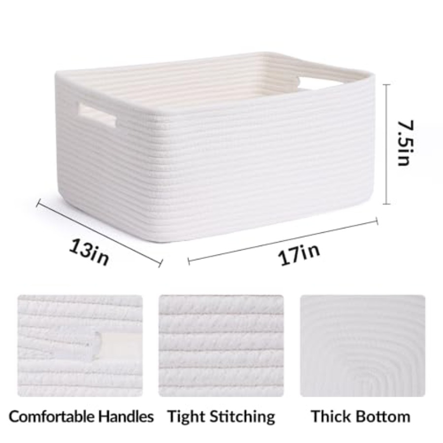 Large Storage Baskets for Orga - Baby Nursery Storage recensie en prijs