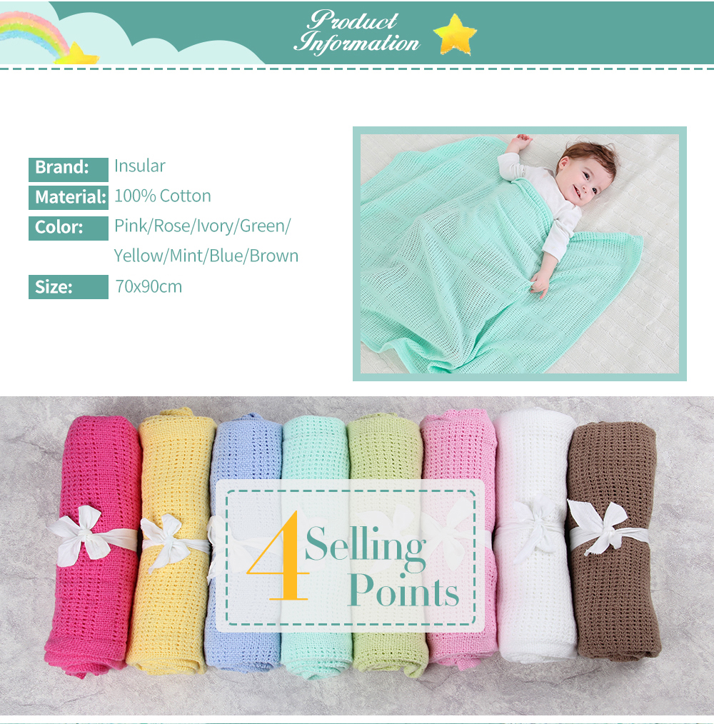 INSULAR Baby Cotton Blankets N - Baby Nursery Quilts recensie en prijs