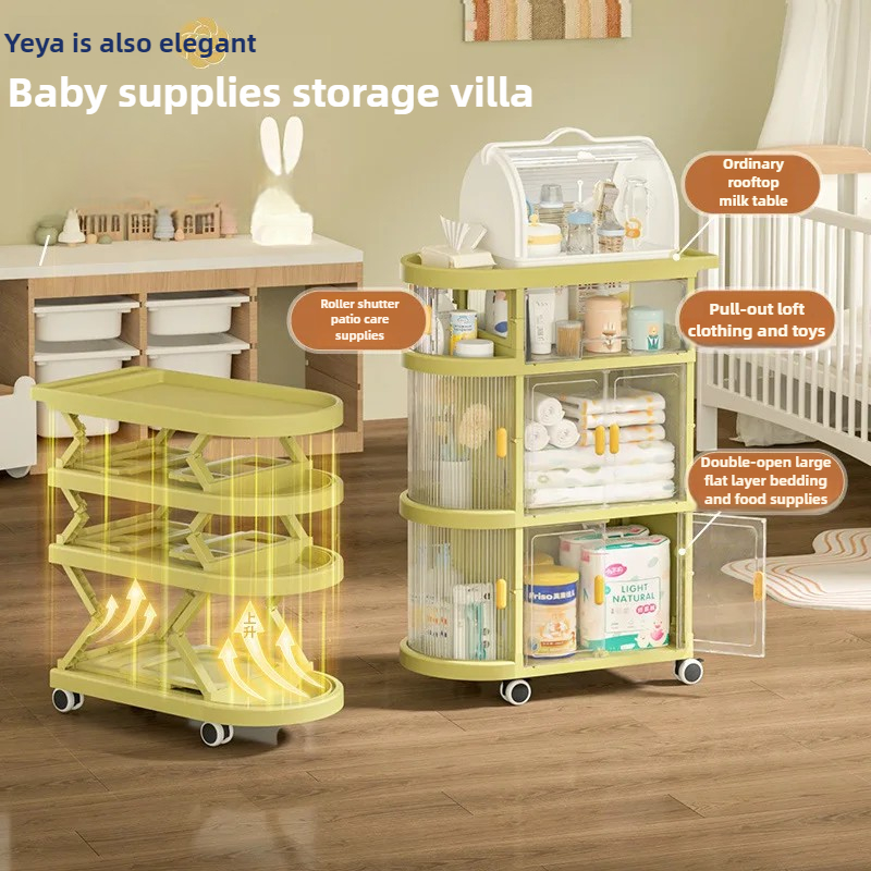 Folding Baby Storage Rack Trol - Baby Nursery Trolley recensie en prijs