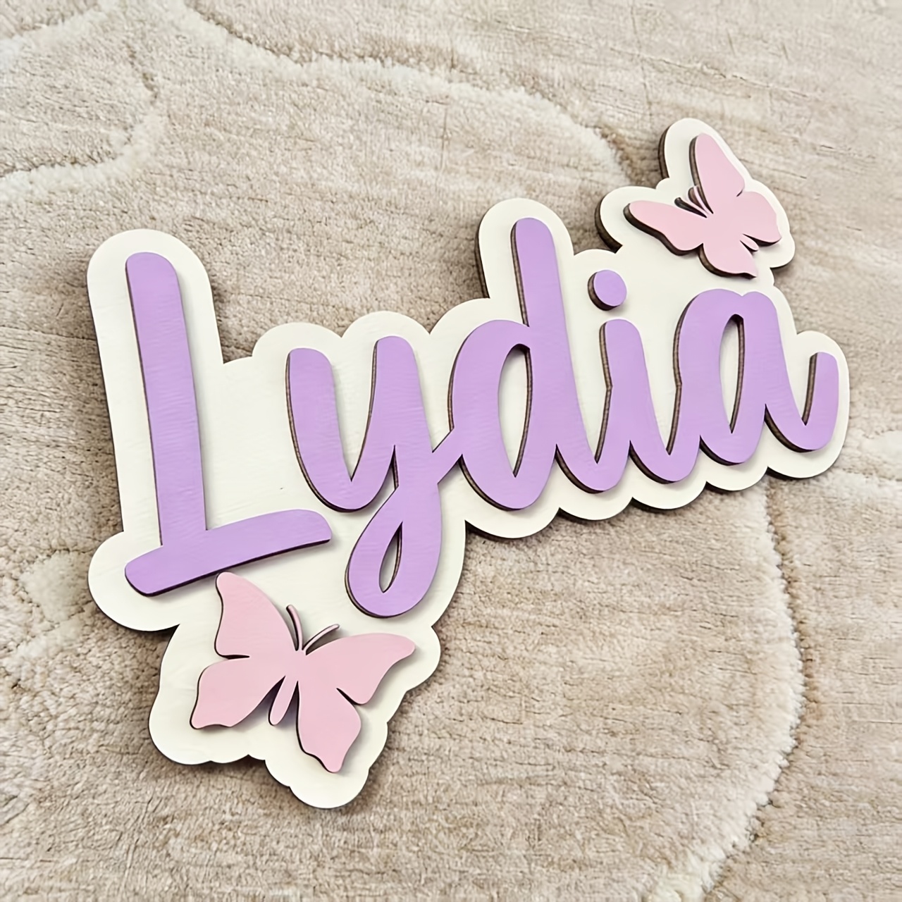 Personalized Blue & Pink Butte - Baby Nursery Name recensie en prijs