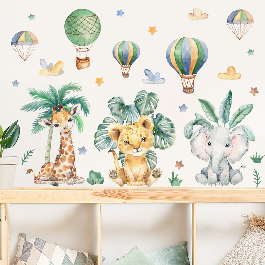 Cartoon Jungle Animals Leaves  - Baby Nursery Needs recensie en prijs