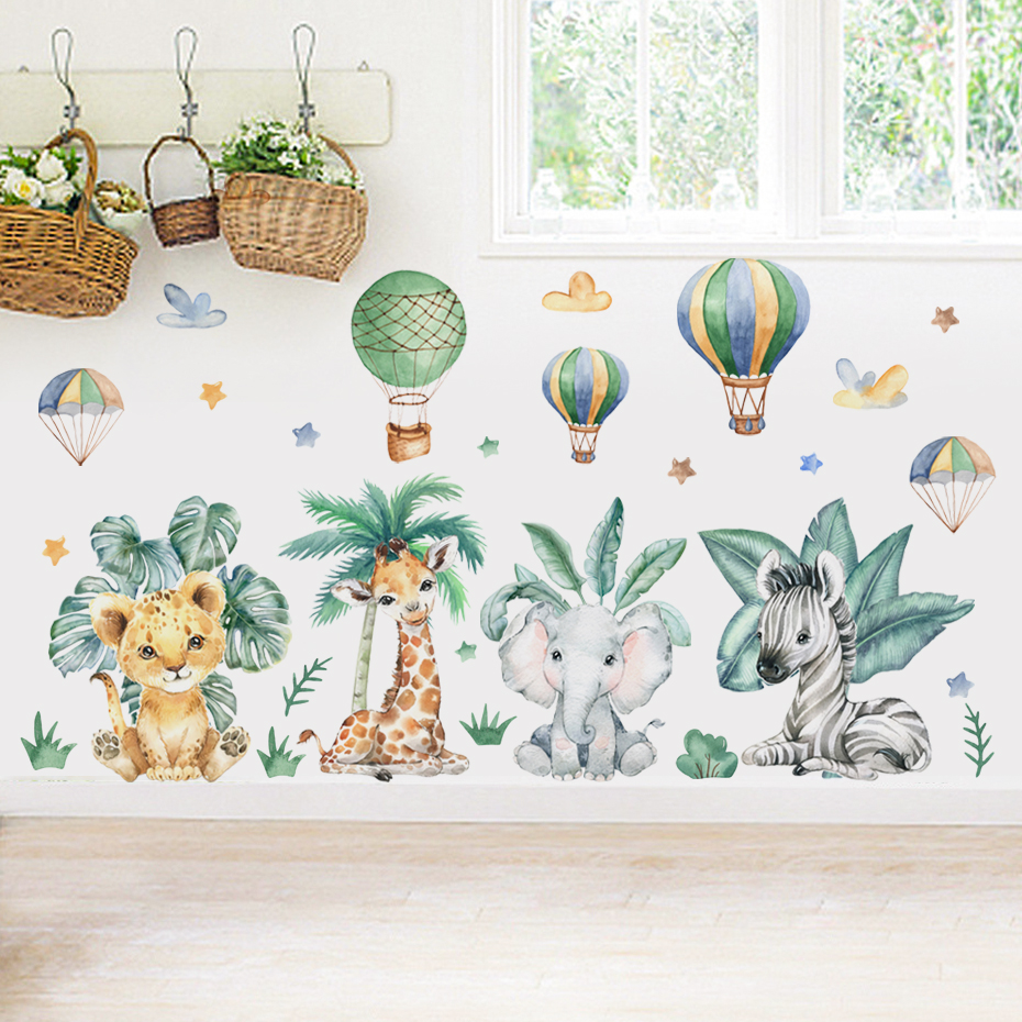 Cartoon Jungle Animals Leaves  - Baby Nursery Needs recensie en prijs