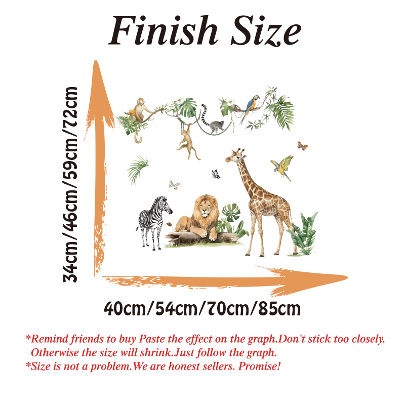 Large Jungle Animal Tropical L - Baby Nursery Needs recensie en prijs
