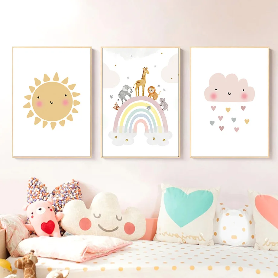 Giraffe Elephant Hot Balloon S - Baby Nursery Prints recensie en prijs