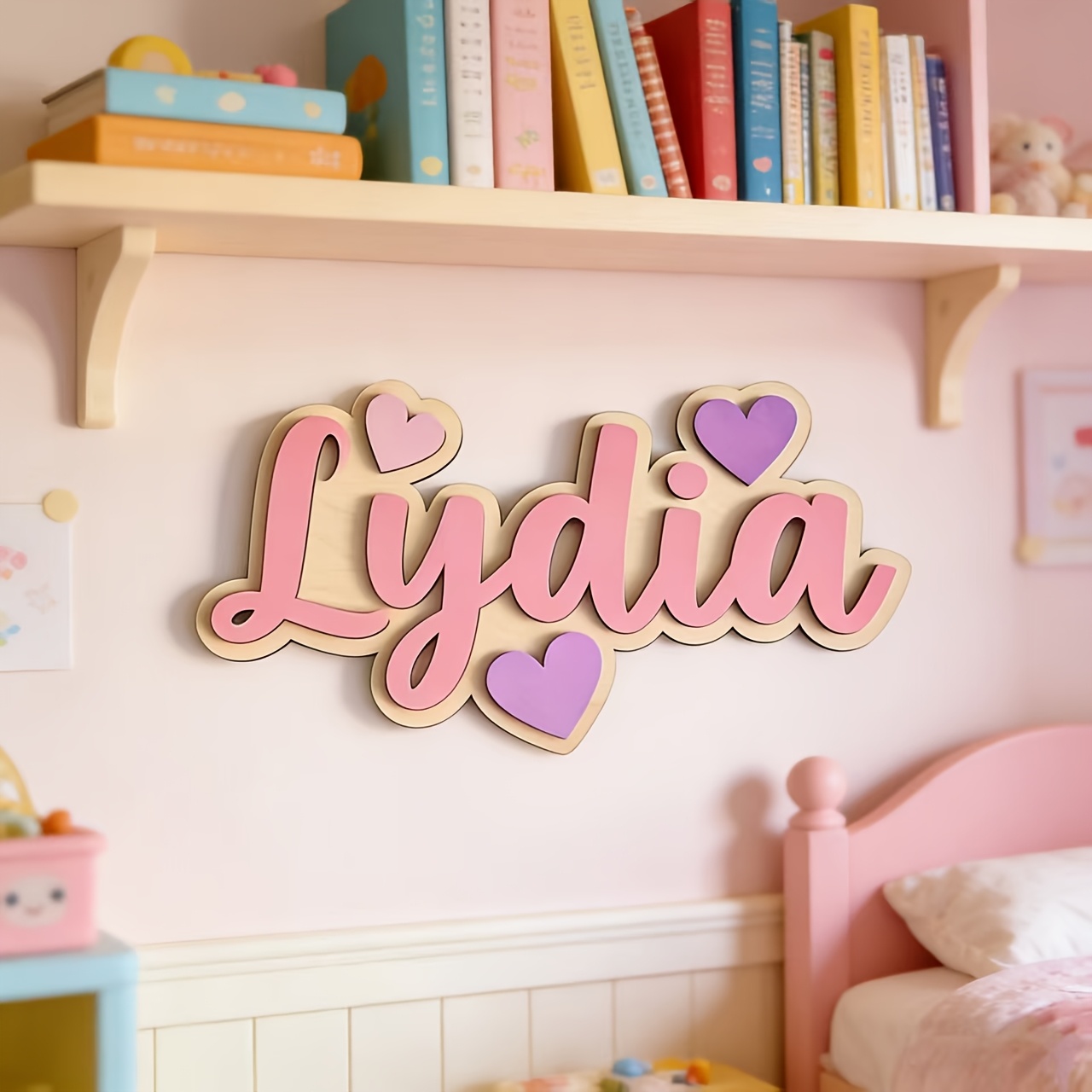 Personalized Gradient Heart Na - Baby Nursery Name recensie en prijs