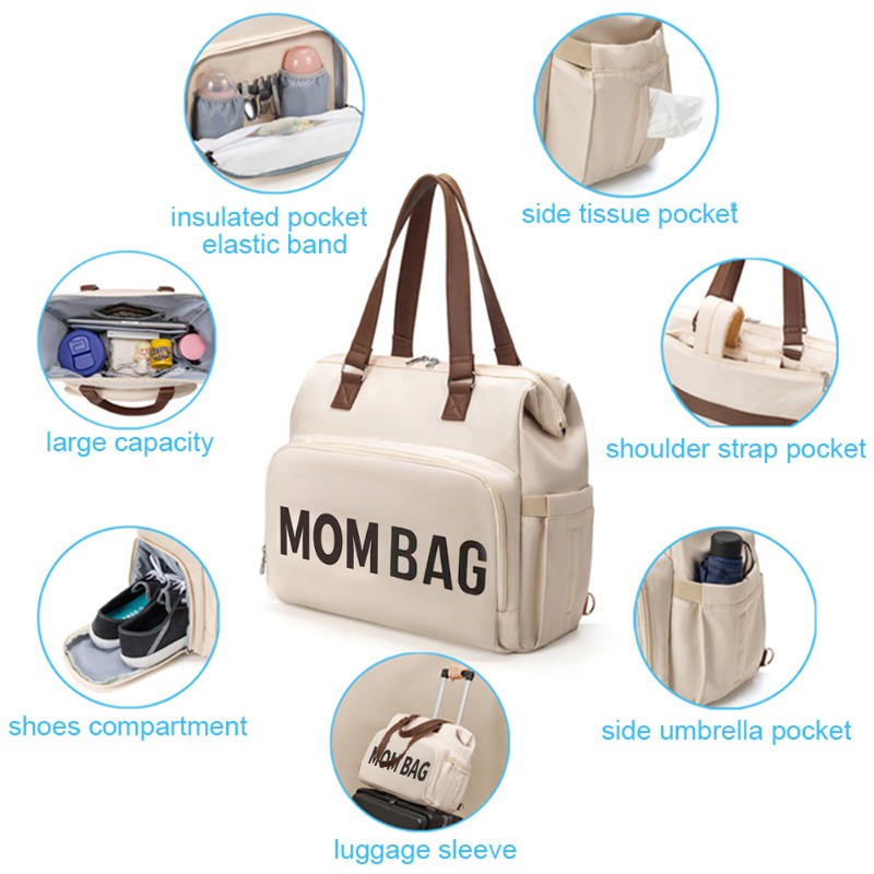 3pcs/set Baby Diaper Bag Baby  - Baby Nursery Backpack recensie en prijs