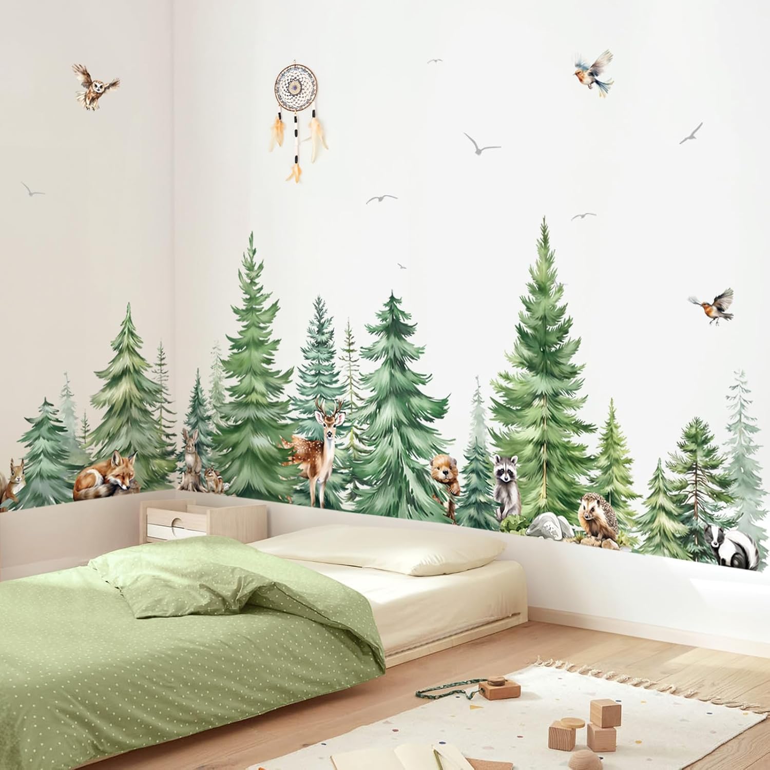 Large Watercolor Pine Tree Ani - Baby Nursery Needs recensie en prijs