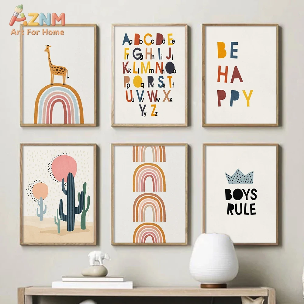 Rainbow Alphabet Poster Educat - Baby Nursery Needs recensie en prijs