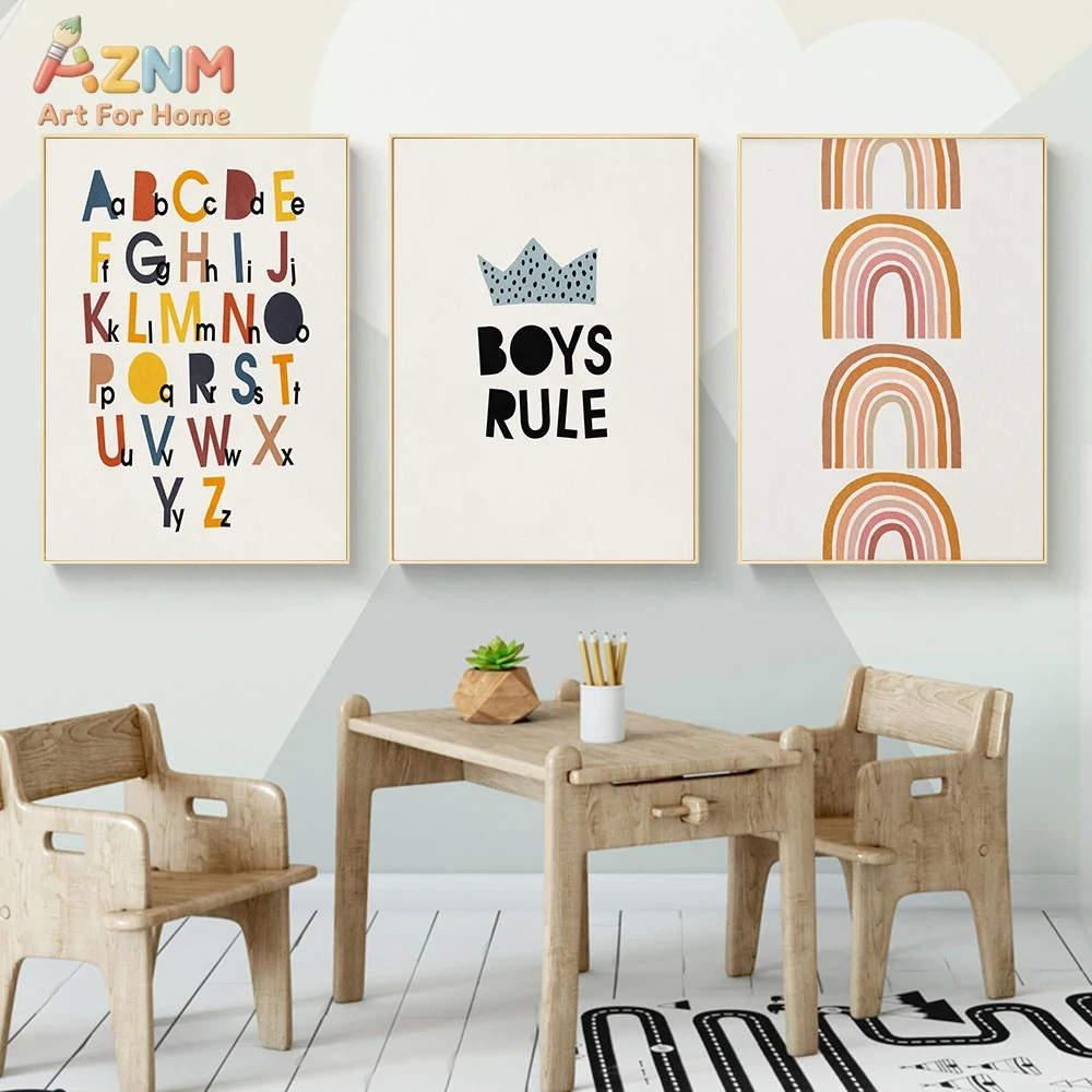 Rainbow Alphabet Poster Educat - Baby Nursery Needs recensie en prijs