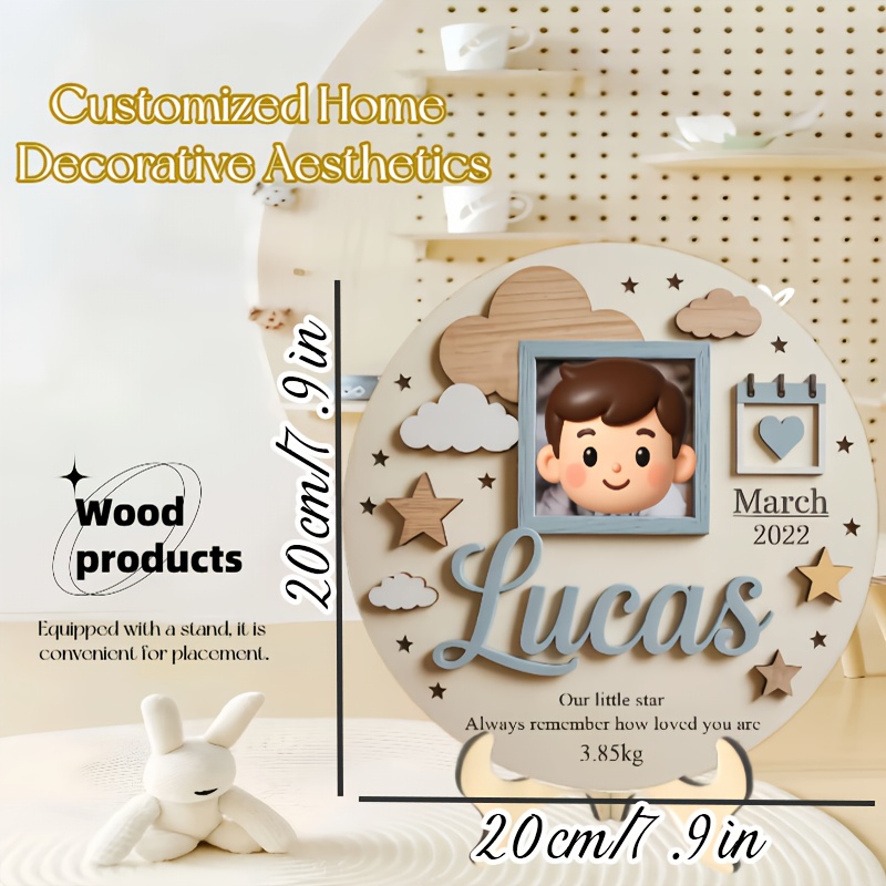 Personalized Baby Photo Frame, - Baby Nursery Name recensie en prijs
