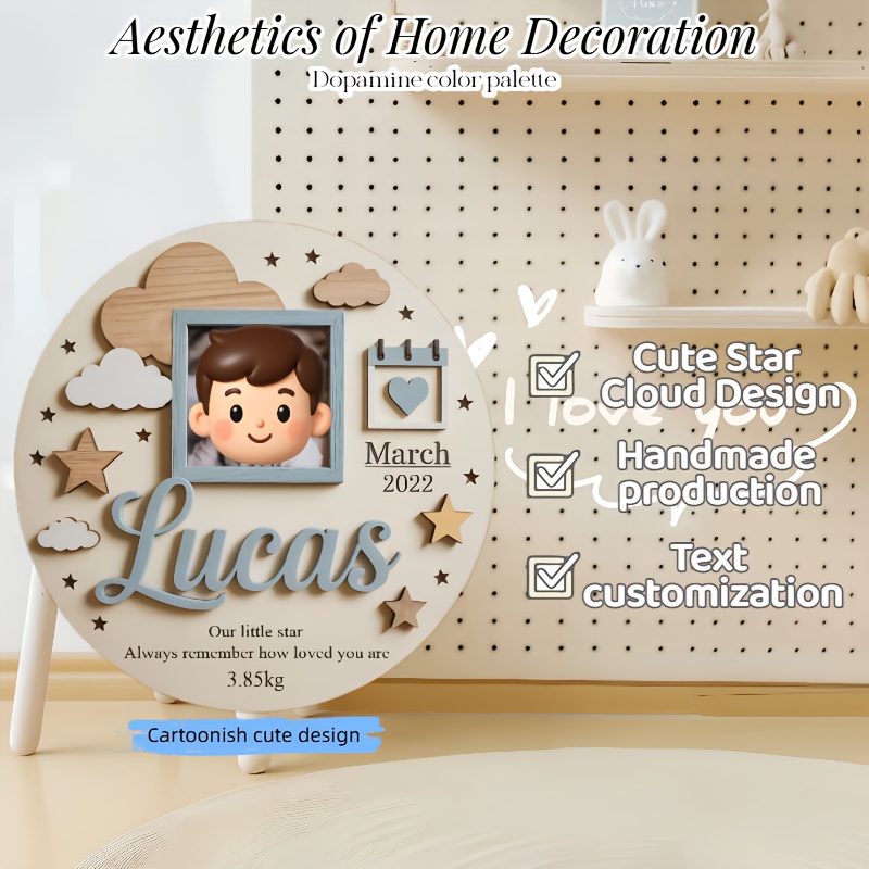 Personalized Baby Photo Frame, - Baby Nursery Name recensie en prijs