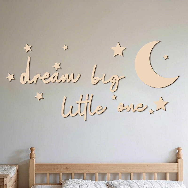 Dream Big Little One Wooden Si - Baby Nursery Needs recensie en prijs