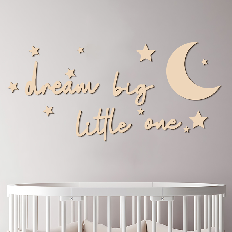 Dream Big Little One Wooden Si - Baby Nursery Needs recensie en prijs