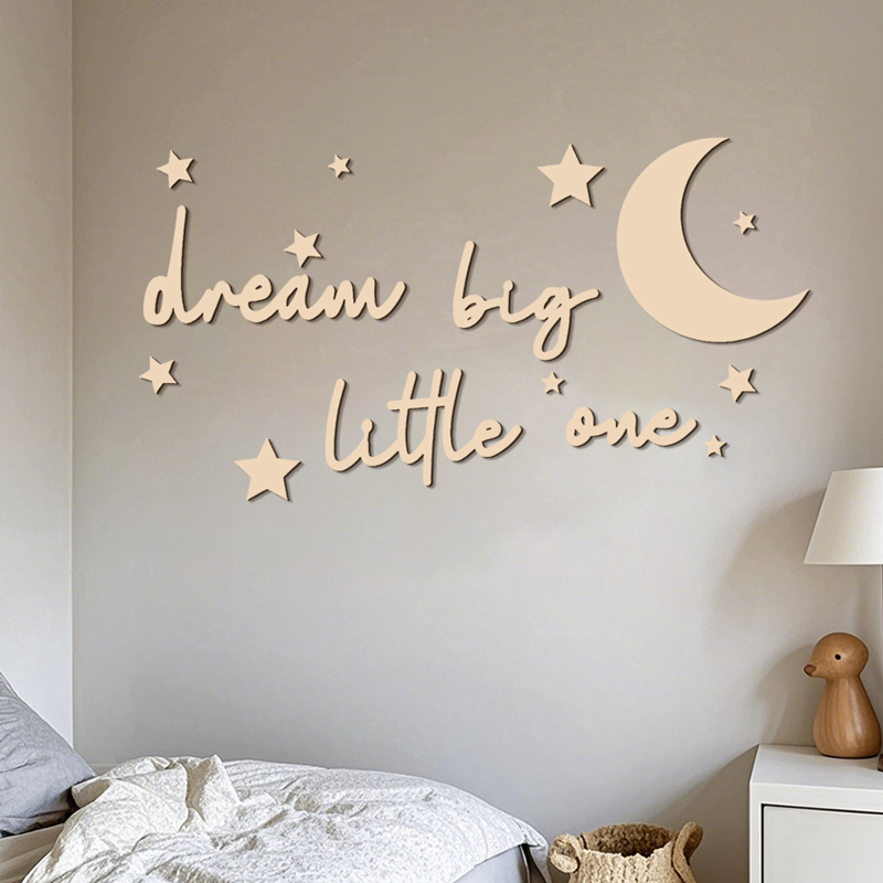 Dream Big Little One Wooden Si - Baby Nursery Needs recensie en prijs