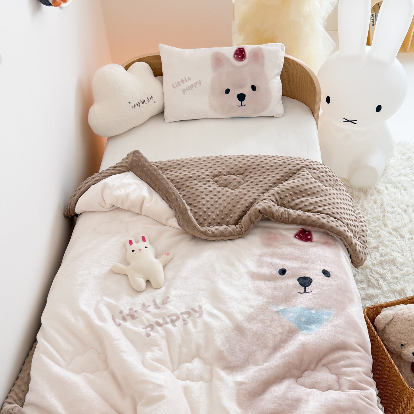 Double Sided Milk Velvet Bean  - Baby Nursery Quilts recensie en prijs