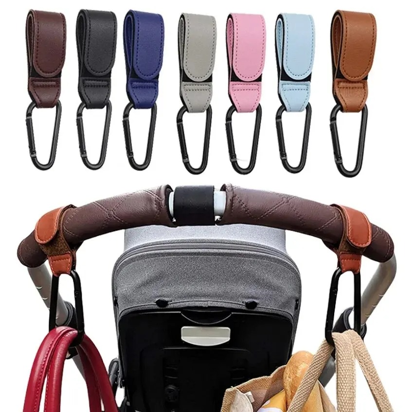 2Pcs Leather Cart Hooks Baby S - Diaper Caddy Organizer recensie en prijs