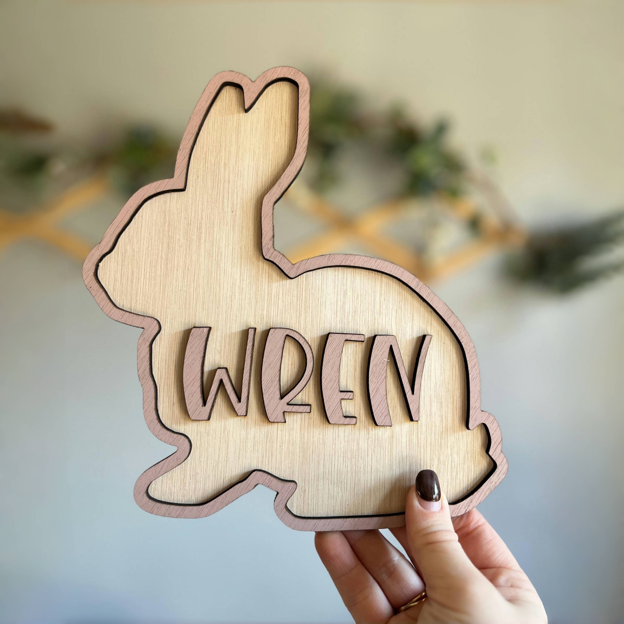 Personalized Bunny Name Wooden - Baby Nursery Needs recensie en prijs