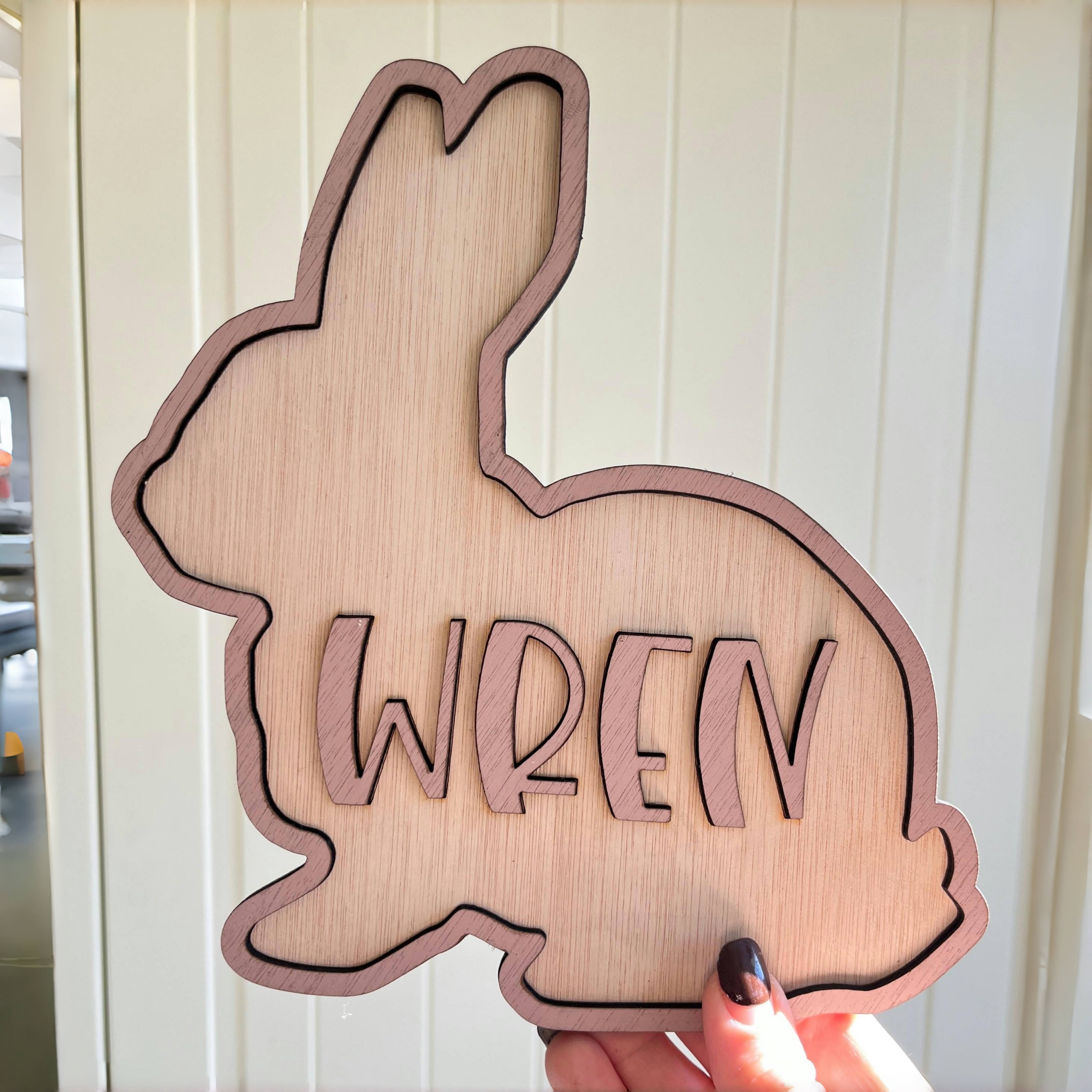 Personalized Bunny Name Wooden - Baby Nursery Needs recensie en prijs
