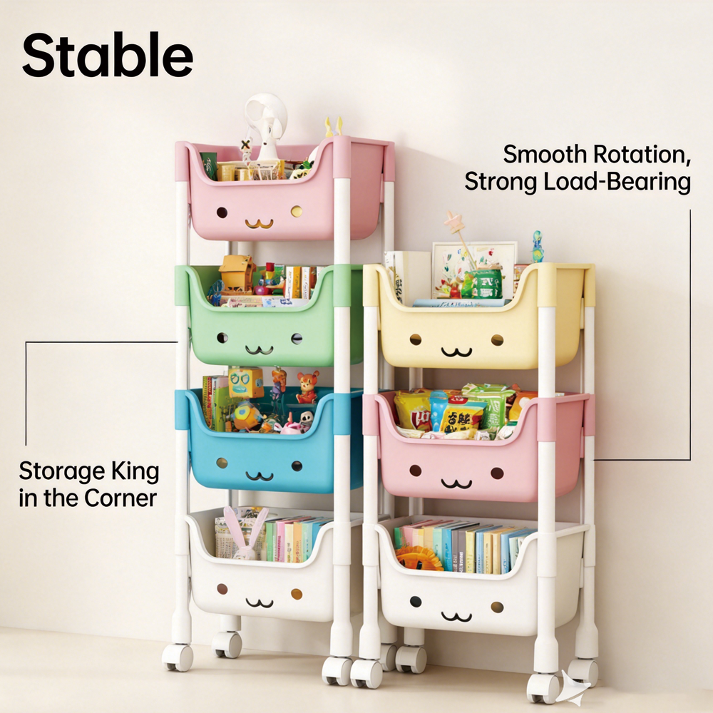 Multi-Layer Movable Rolling St - Baby Nursery Trolley recensie en prijs