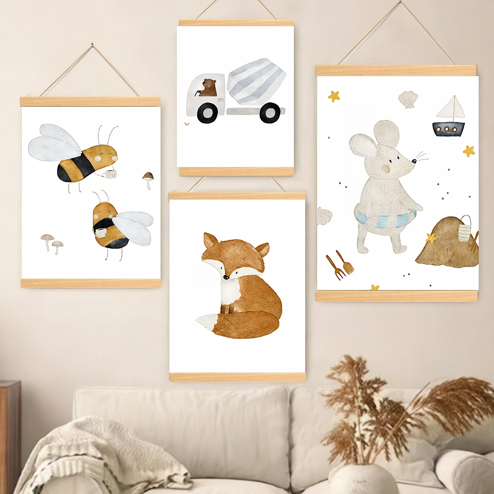 Boho Cartoon Posters Print Bea - Baby Nursery Prints recensie en prijs