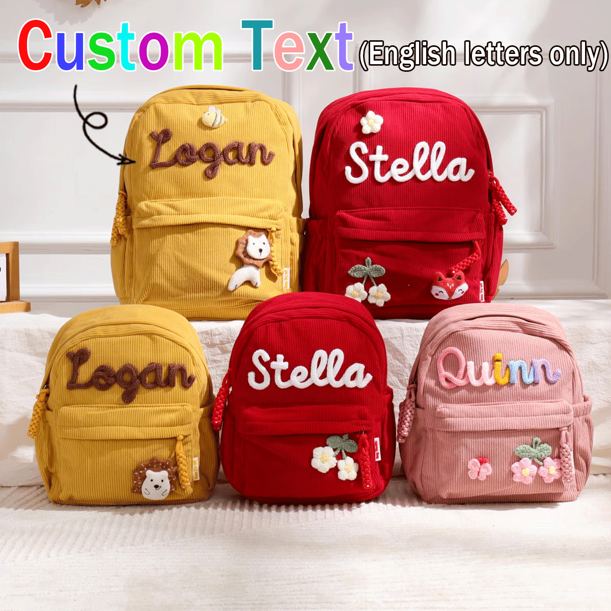 Personalized Corduroy Backpack - Baby Nursery Backpack recensie en prijs