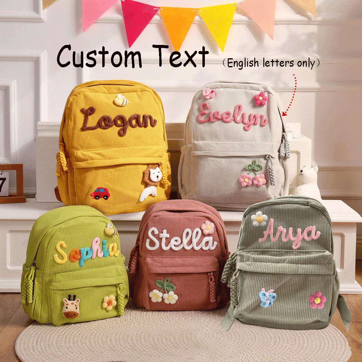 Personalized Corduroy Backpack - Baby Nursery Backpack recensie en prijs