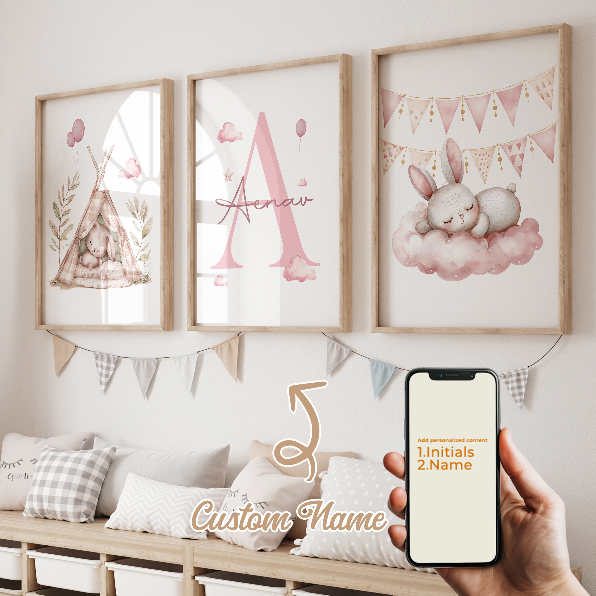 3pcs Personalized Custom Name  - Baby Nursery Name recensie en prijs