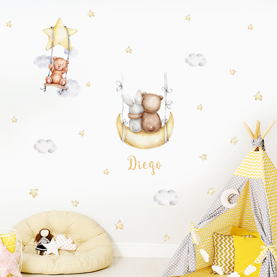 Custom Baby Name Bear Balloons - Baby Nursery Needs recensie en prijs