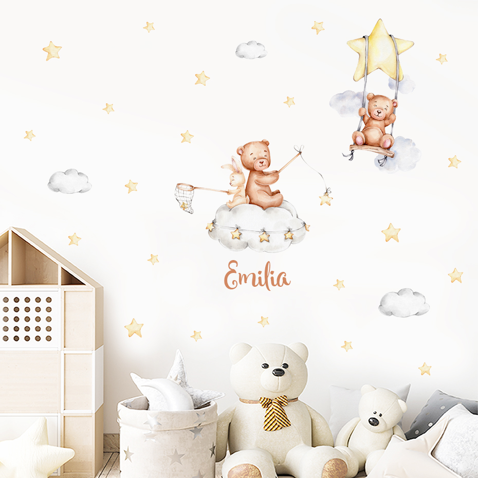 Custom Baby Name Bear Balloons - Baby Nursery Needs recensie en prijs