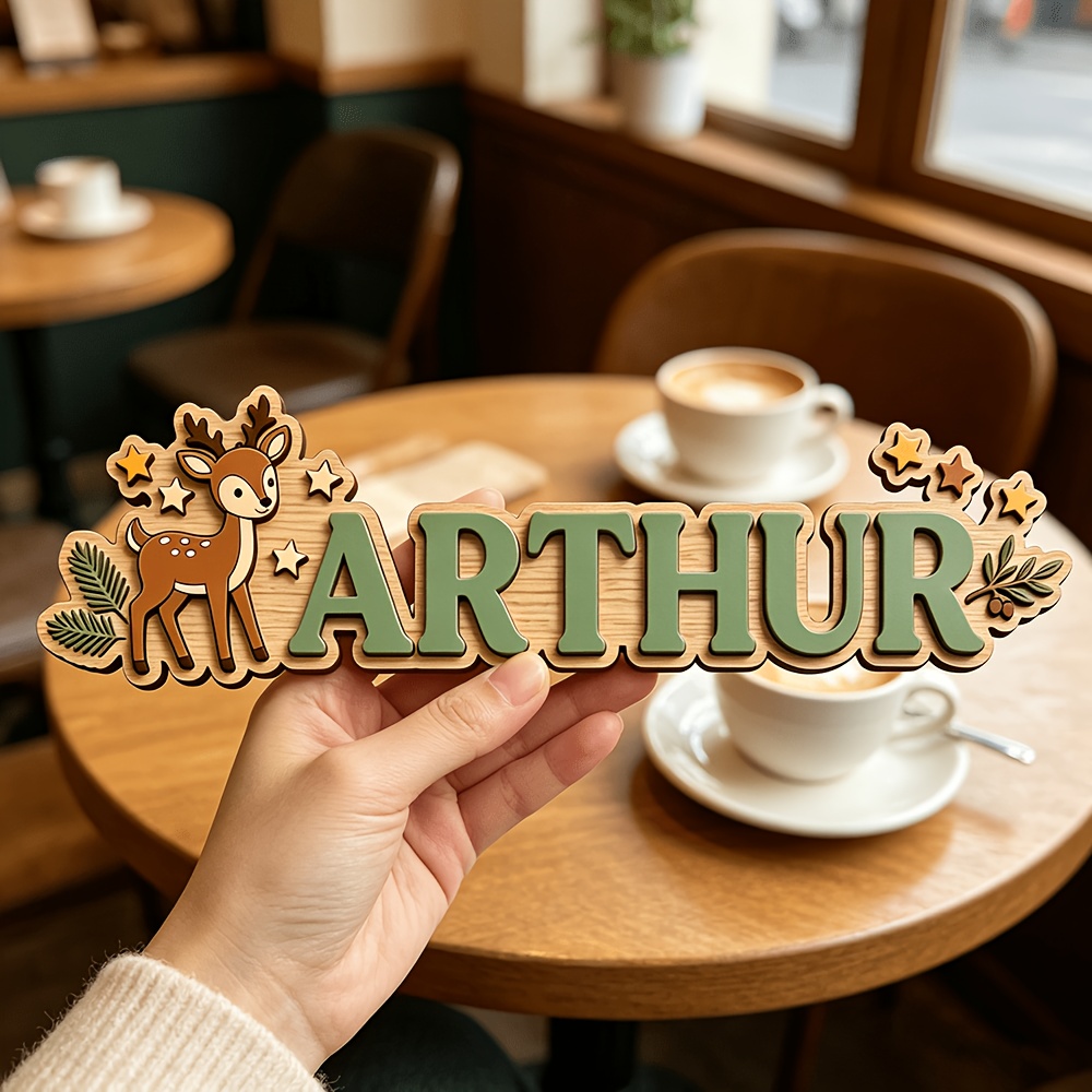 Custom Deer & Star Wooden Name - Baby Nursery Name recensie en prijs