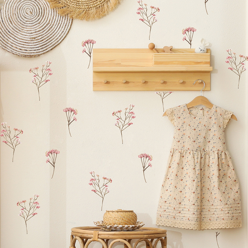 Pink  Watercolor Flower Wall S - Baby Nursery Needs recensie en prijs