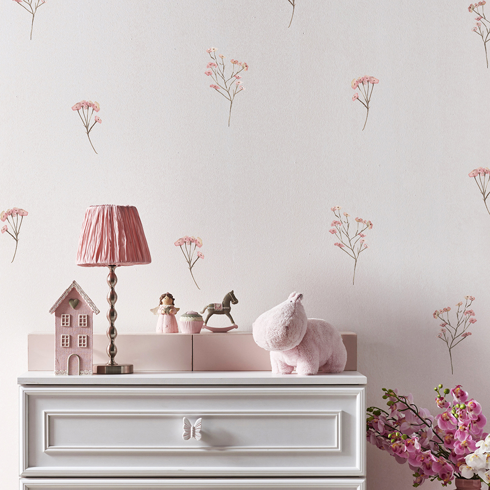 Pink  Watercolor Flower Wall S - Baby Nursery Needs recensie en prijs