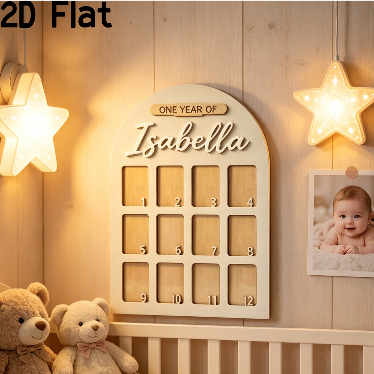 1Pc Custom Photo Record Board  - Baby Nursery Name recensie en prijs
