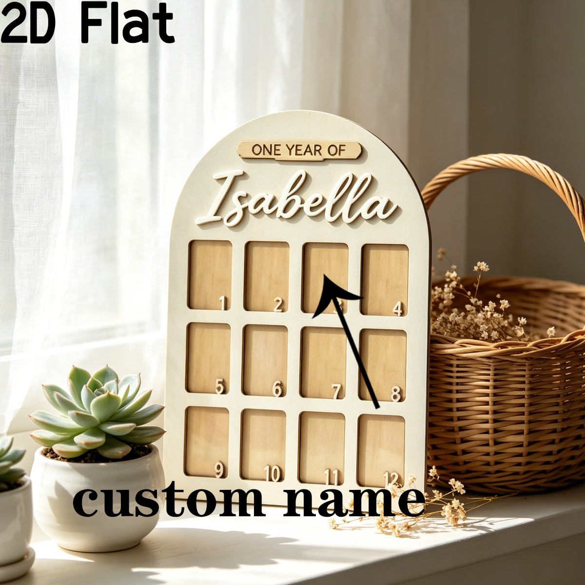 1Pc Custom Photo Record Board  - Baby Nursery Name recensie en prijs