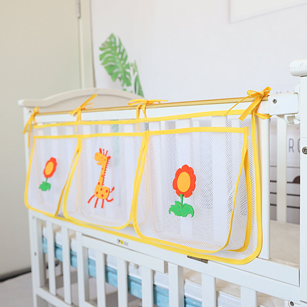 Cartoon Crib Storage Bag 3grid - Diaper Caddy Organizer recensie en prijs