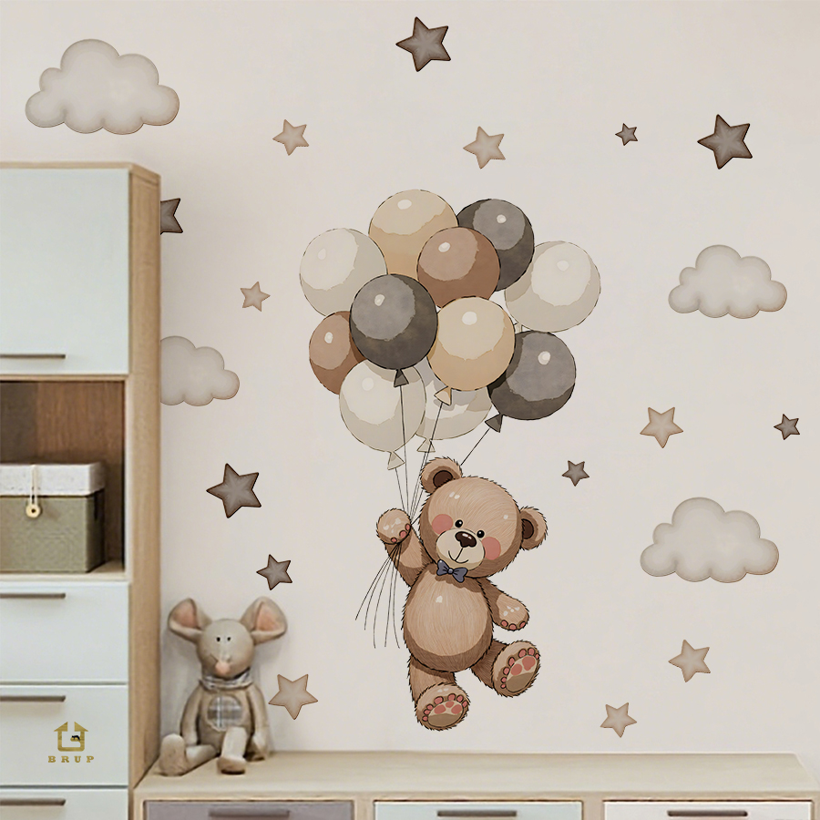Adorable Teddy Bear Wall Decal - Baby Nursery Needs recensie en prijs