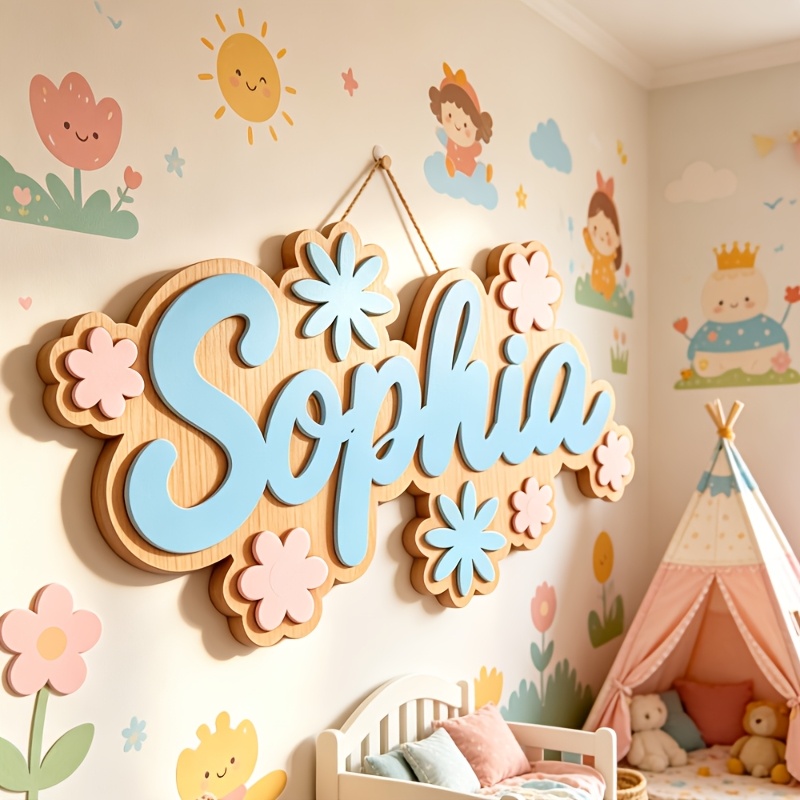 Personalized Floral Themed Nam - Baby Nursery Name recensie en prijs