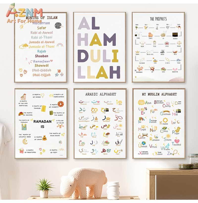 Islam Muslim Prophets Arabic A - Baby Nursery Prints recensie en prijs