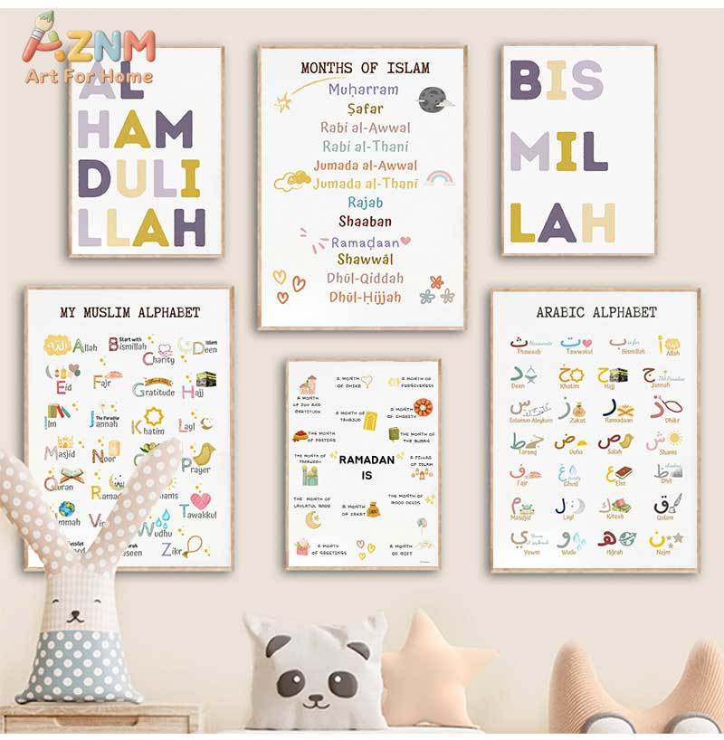 Islam Muslim Prophets Arabic A - Baby Nursery Prints recensie en prijs