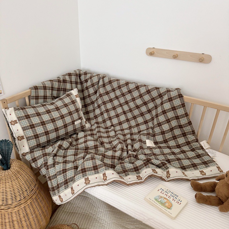 Breathable Grid Linen Quilt fo - Baby Nursery Quilts recensie en prijs